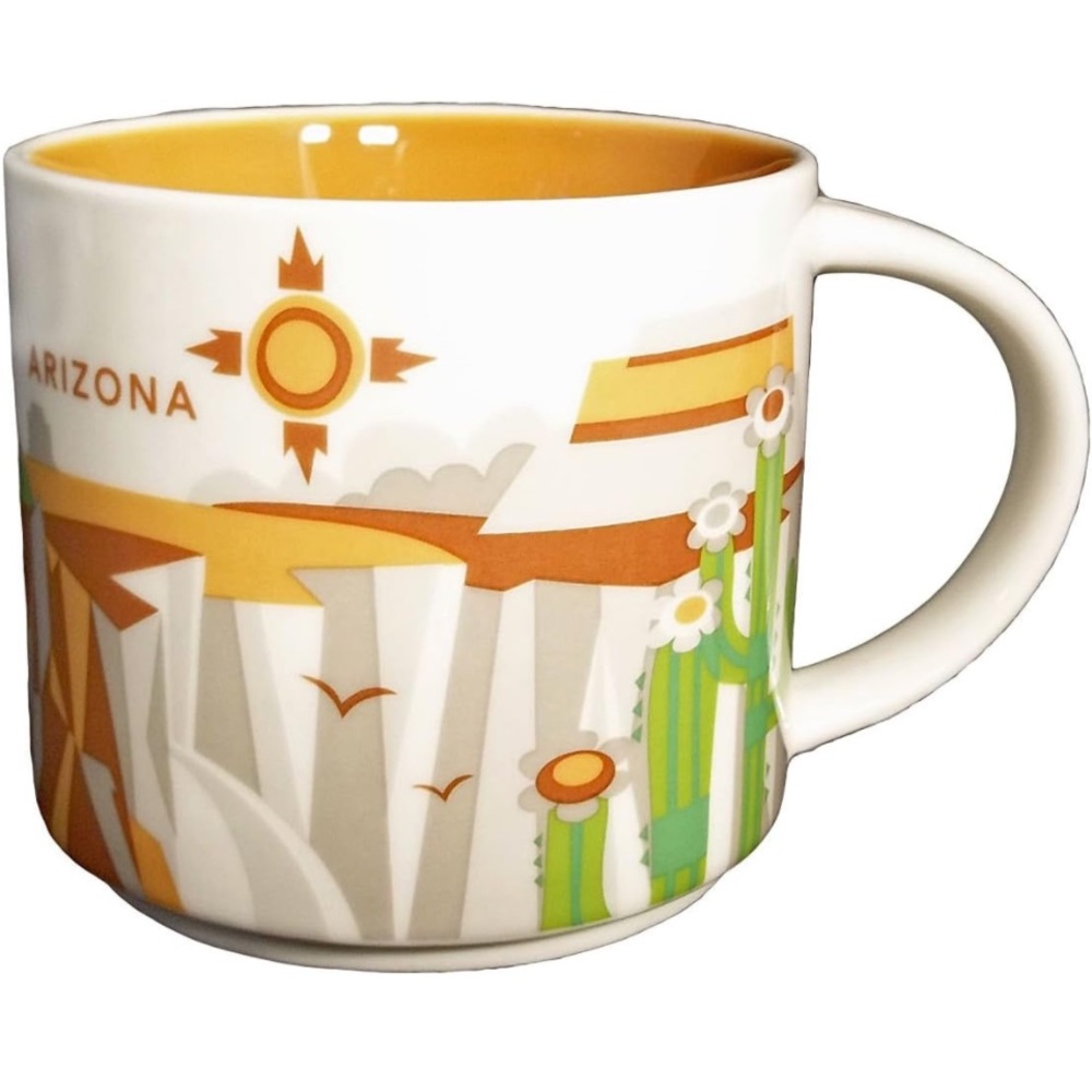 NWOT Arizona Starbucks Mug Cup Coffee you are here collection 14 oz